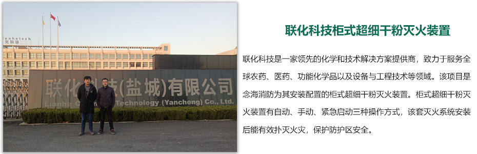 聯(lián)化科技柜式超細(xì)干粉滅火裝置