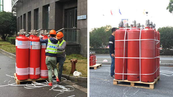 七氟丙烷氣瓶檢測充裝